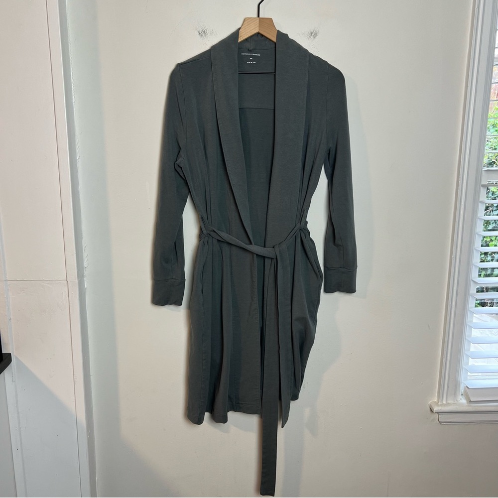 UNIVERSAL STANDARD- Rachele Lounge Robe Pima Cotton - Picture 4 of 6